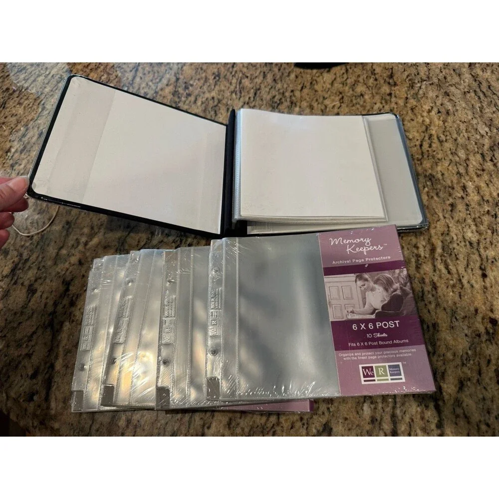 We R Memory Keepers 6 X 6 Ring Page Protectors Bundle With 2 NWT Item 50058-2
